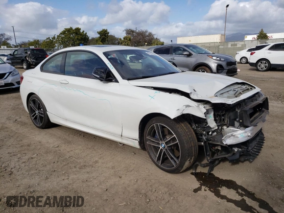 2021 BMW 2 Series M240i with VIN WBA2J5C05M7G54648, listed as a Copart auction lot 46071113 with 18,053 mi miles. Bid and sale history available at carsss.com. Image 4.