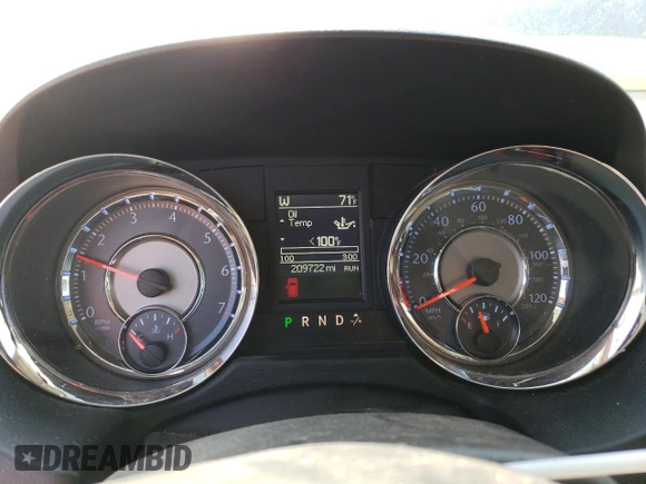 2013 Chrysler Town & Country Touring with VIN 2C4RC1BG3DR657921, listed as a Copart auction lot 51844585 with 209,722 mi miles and Salvage Title. Bid and sale history available at carsss.com. Image 9.