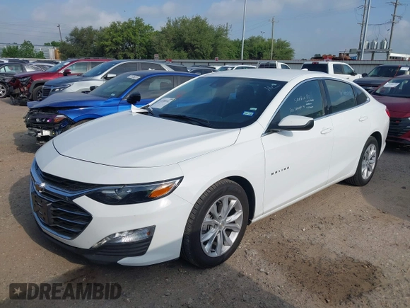 2025 Chevrolet Malibu LT with VIN 1G1ZD5ST9SF130822, listed as a IAAI auction lot 42180102 with 21,047 mi miles and . Bid and sale history available at DreamBid. Image 2.