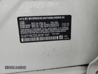 2020 BMW X3 M40i with VIN 5UXTY9C03L9C81167, listed as a Copart auction lot 85816284 with 42,211 mi miles and Salvage Title. Bid and sale history available at DreamBid. Image 13.
