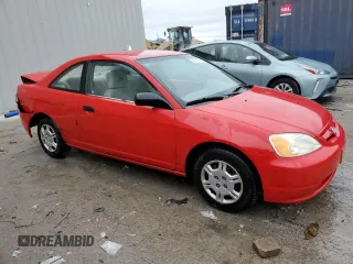 2001 Honda Civic LX with VIN 1HGEM215X1L107638, listed as a Copart auction lot 80860374 with 281,478 mi miles and Non Repairable. Bid and sale history available at carsss.com. Image 4.