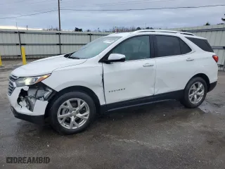 2020 Chevrolet Equinox Premier with VIN 2GNAXNEV4L6169085, listed as a Copart auction lot 87659965 with 195,217 mi miles and Salvage Title. Bid and sale history available at carsss.com. Image 1.