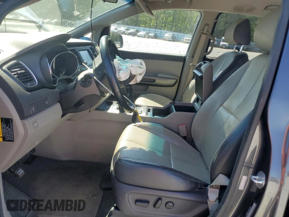 2017 Kia Sedona LX with VIN KNDMB5C12H6283197, listed as a Copart auction lot 53257325 with 140,440 mi miles and Salvage Title. Bid and sale history available at DreamBid. Image 7.
