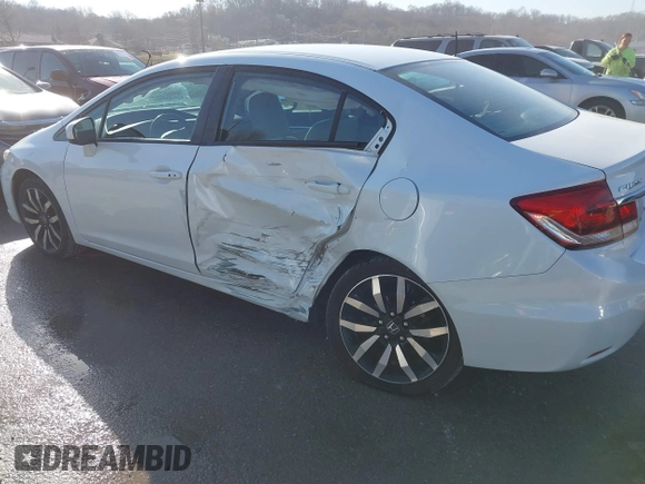 2015 Honda Civic Sedan EX-L with VIN 19XFB2F90FE252613, listed as a IAAI auction lot 41742895 with 88,778 mi miles. Bid and sale history available at carsss.com. Image 6.