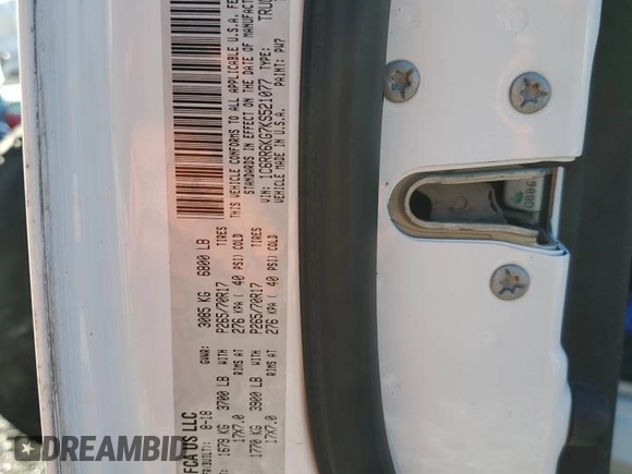 2019 Ram 1500 Tradesman z VIN 1C6RR6KG7KS521077, wystawiony jako Copart lot #83631384 z przebiegiem 79 894 mil mil oraz Szkoda całkowita • Salvage title. Historia ofert i sprzedaży dostępna na DreamBid. Obrazek 12.
