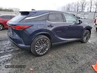 2024 Lexus RX with VIN JTJCJMGAXR2010985, listed as a Copart auction lot 49865345 with 2,840 mi miles and Salvage Title. Bid and sale history available at carsss.com. Image 3.
