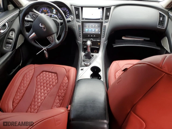 2017 Infiniti Q50 3.0t Premium with VIN JN1EV7AP8HM730211, listed as a Copart auction lot 47554045 with NaN miles and Salvage Title. Bid and sale history available at carsss.com. Image 8.