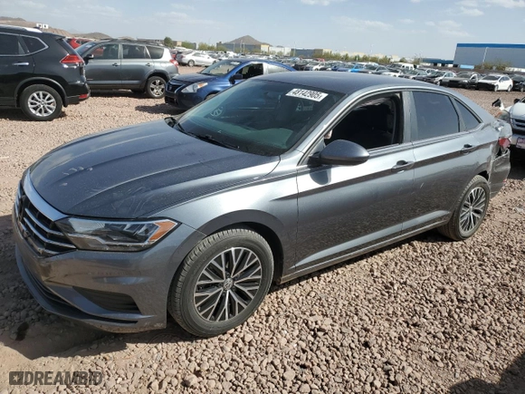 2021 Volkswagen Jetta S with VIN 3VWN57BU9MM004838, listed as a Copart auction lot 48142905 with 37,872 mi miles and Salvage Title. Bid and sale history available at carsss.com. Image 1.