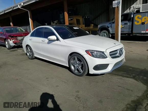 2015 Mercedes-Benz C 300 Luxury with VIN 55SWF4KBXFU010770, listed as a Copart auction lot 49498305 with 118,345 mi miles and Salvage Title. Bid and sale history available at carsss.com. Image 10.