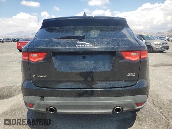 2017 Jaguar F-Pace 35t Premium with VIN SADCJ2BVXHA090332, listed as a Copart auction lot 55671435 with 92,443 mi miles and Salvage Title. Bid and sale history available at DreamBid. Image 6.