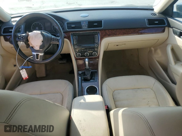 2013 Volkswagen Passat SEL Premium with VIN 1VWCH7A34DC075132, listed as a Copart auction lot 75872334 with 176,819 mi miles and Salvage Title. Bid and sale history available at carsss.com. Image 8.
