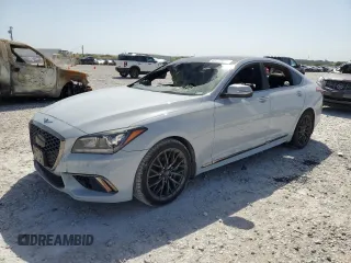 2019 Genesis G80 3.8L with VIN KMTFN4JE0KU321529, listed as a Copart auction lot 61211684 with 0 mi miles and Non Repairable. Bid and sale history available at carsss.com. Image 1.