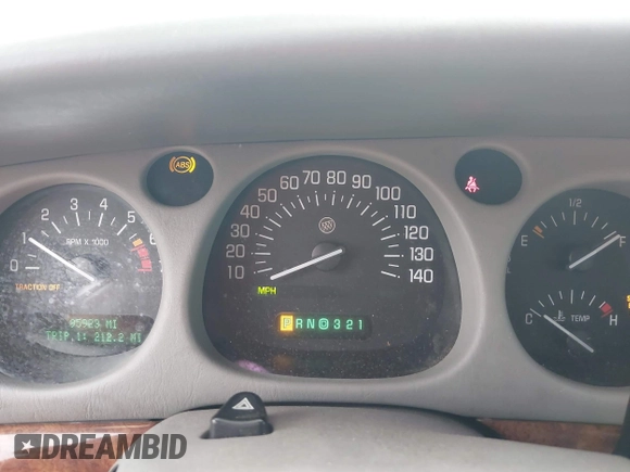 2002 Buick LeSabre Limited with VIN 1G4HR54K32U266668, listed as a IAAI auction lot 41844330 with 95,923 mi miles and . Bid and sale history available at DreamBid. Image 7.
