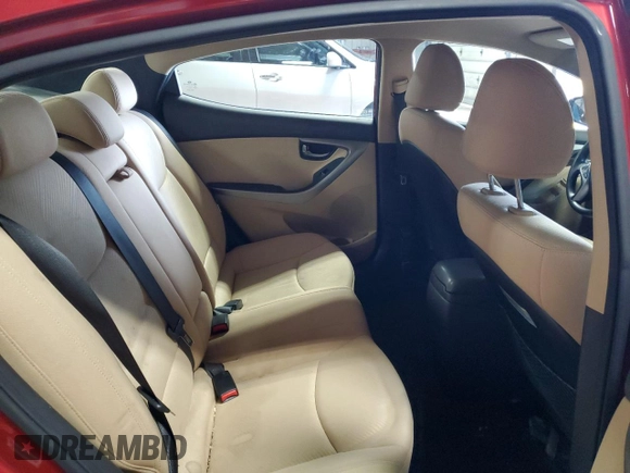 2013 Hyundai Elantra GLS z VIN KMHDH4AE0DU864391, wystawiony jako Copart lot #46890505 z przebiegiem 87 186 mil mil oraz Czysty tytuł • Clean title. Historia ofert i sprzedaży dostępna na DreamBid. Obrazek 10.