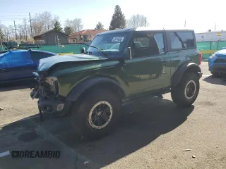 2024 Ford Bronco Black Diamond with VIN 1FMDE1APXRLB43999, listed as a Copart auction lot 52414555 with 3,902 mi miles and Salvage title. Bid and sale history available at DreamBid. Image 1.