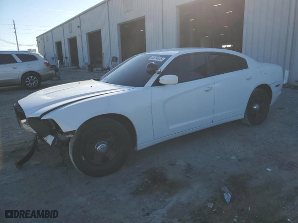 2013 Dodge Charger Police with VIN 2C3CDXAT9DH629412, listed as a Copart auction lot 42814645 with 155,418 mi miles and Non Repairable. Bid and sale history available at carsss.com. Image 1.