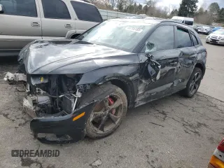 2019 Audi SQ5 Prestige with VIN WA1C4AFY3K2070890, listed as a Copart auction lot 49706185 with 0 mi miles and Salvage Title. Bid and sale history available at carsss.com. Image 1.