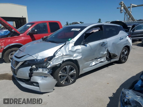 2022 Nissan LEAF SV Plus with VIN 1N4BZ1CV8NC551509, listed as a Copart auction lot 70308764 with 39,679 mi miles and Salvage Title. Bid and sale history available at DreamBid. Image 1.