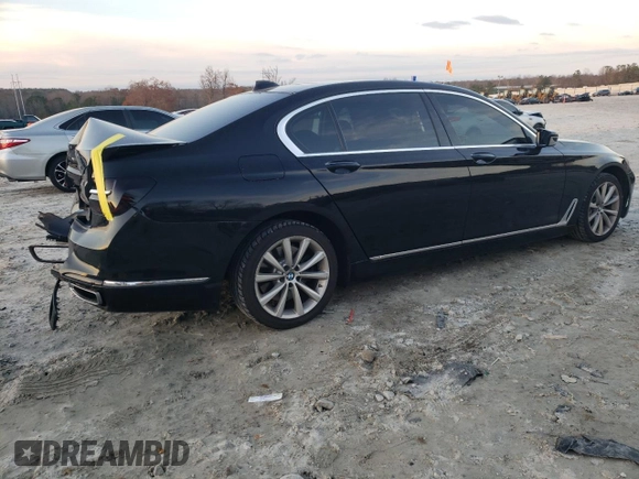 2017 BMW 7 Series 740i xDrive with VIN WBA7E4C55HGU99795, listed as a Copart auction lot 85545124 with 99,304 mi miles and Salvage Title. Bid and sale history available at carsss.com. Image 3.