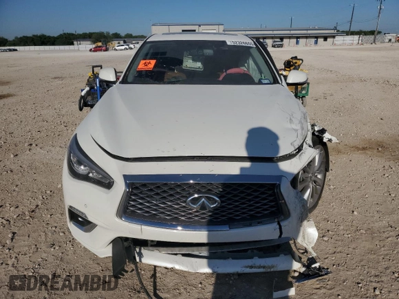 2023 Infiniti Q50 Luxe with VIN JN1EV7BP9PM512260, listed as a Copart auction lot 52326655 with Not provided miles and Salvage title. Bid and sale history available at DreamBid. Image 5.