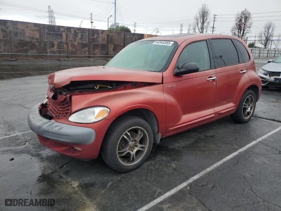 2001 Chrysler PT Cruiser with VIN 3C8FY4BB51T669991, listed as a Copart auction lot 44545385 with 205,488 mi miles and Salvage Title. Bid and sale history available at carsss.com. Image 1.