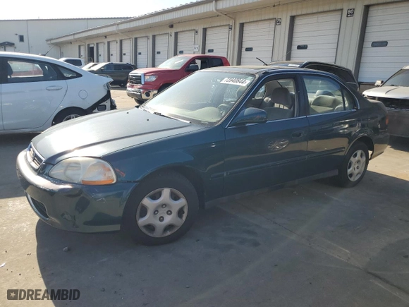 1998 Honda Civic EX with VIN 1HGEJ864XWL048125, listed as a Copart auction lot 73940844 with 146,271 mi miles and Salvage Title. Bid and sale history available at carsss.com. Image 1.