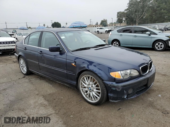 2003 BMW 3 Series 330i with VIN WBAEV53413KM30841, listed as a Copart auction lot 76407924 with 121,102 mi miles and Salvage Title. Bid and sale history available at carsss.com. Image 4.
