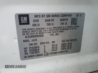 2014 Buick Encore Convenience with VIN KL4CJBSB3EB529288, listed as a Copart auction lot 45409765 with 170,233 mi miles and Clean Title. Bid and sale history available at DreamBid. Image 13.