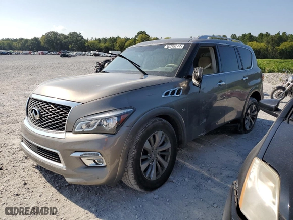 2015 Infiniti QX80 with VIN JN8AZ2NF8F9570145, listed as a Copart auction lot 66379274 with 126,314 mi miles and Salvage Title. Bid and sale history available at carsss.com. Image 1.