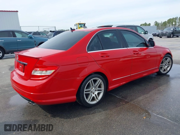 2009 Mercedes-Benz C-Class 3.5L Sport with VIN WDDGF56X09R043606, listed as a IAAI auction lot 41537762 with 143,902 mi miles. Bid and sale history available at carsss.com. Image 4.