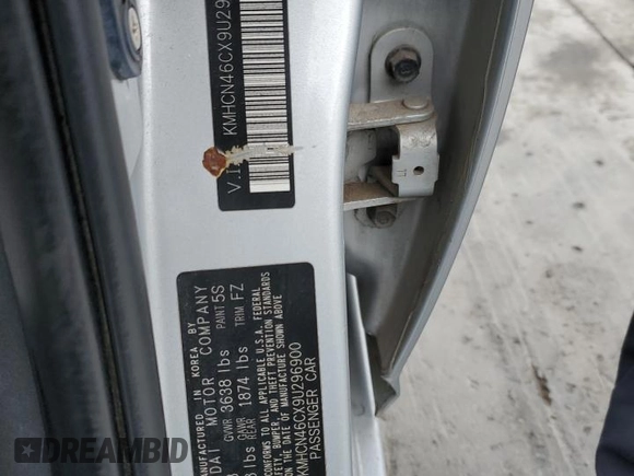2009 Hyundai Accent Auto GLS с VIN KMHCN46CX9U296900, выставлен на аукционе Copart как лот 54849485 с пробегом 192 030 миль миль и Списание • Salvage title. История ставок и продаж доступна на DreamBid. Изображение 12.