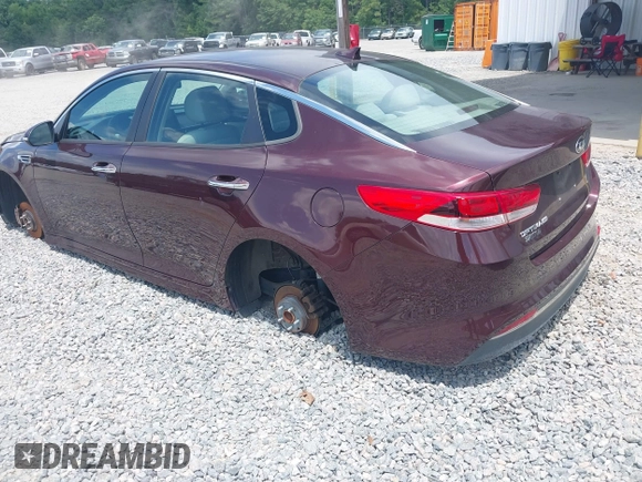 2016 Kia Optima LX with VIN 5XXGT4L3XGG040050, listed as a IAAI auction lot 42363633 with 156,999 mi miles and . Bid and sale history available at DreamBid. Image 3.
