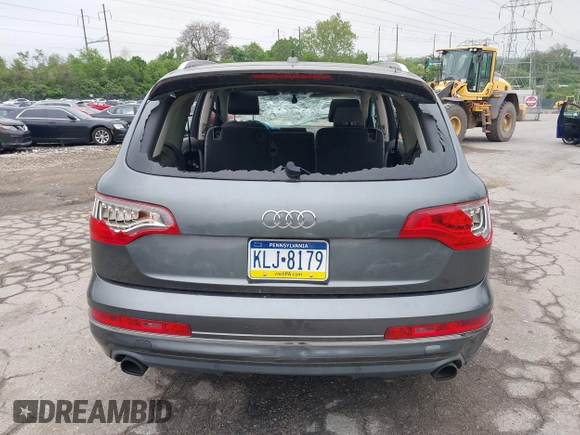 2014 Audi Q7 Premium Plus with VIN WA1LGAFE8ED014210, listed as a IAAI auction lot 42176663 with 101,557 mi miles and . Bid and sale history available at DreamBid. Image 16.