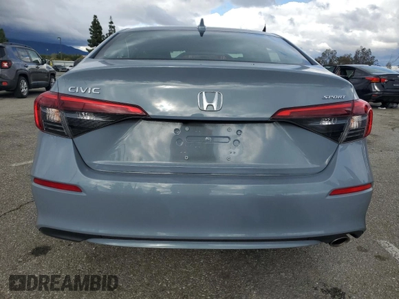 2024 Honda Civic Sport with VIN 2HGFE2F50RH545572, listed as a Copart auction lot 48824665 with 20,695 mi miles and Salvage Title. Bid and sale history available at DreamBid. Image 6.