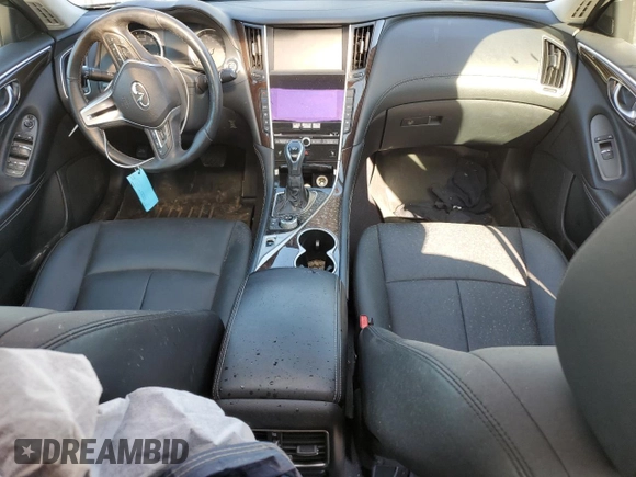 2018 Infiniti Q50 3.0t SPORT with VIN JN1EV7AR2JM435600, listed as a Copart auction lot 87513085 with 77,304 mi miles and Salvage Title. Bid and sale history available at carsss.com. Image 8.