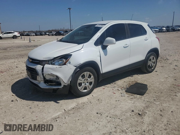 2018 Chevrolet Trax LS with VIN KL7CJKSB0JB723239, listed as a Copart auction lot 48797305 with 114,653 mi miles and Salvage Title. Bid and sale history available at carsss.com. Image 1.