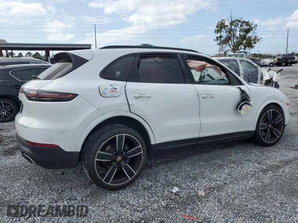 2021 Porsche Cayenne with VIN WP1AA2AY9MDA07852, listed as a Copart auction lot 48318465 with Not provided miles and Salvage title. Bid and sale history available at DreamBid. Image 3.