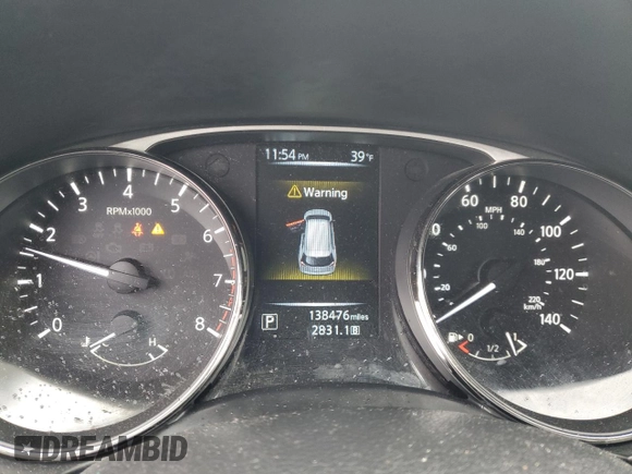 2015 Nissan Rogue SV with VIN KNMAT2MV7FP545416, listed as a Copart auction lot 51948015 with 138,476 mi miles and Salvage Title. Bid and sale history available at DreamBid. Image 9.