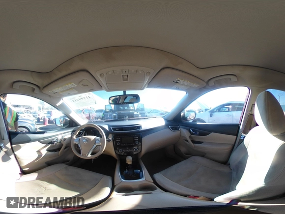 2015 Nissan Rogue S with VIN 5N1AT2MT1FC770397, listed as a IAAI auction lot 41599455 with 84,637 mi miles. Bid and sale history available at carsss.com. Image 18.