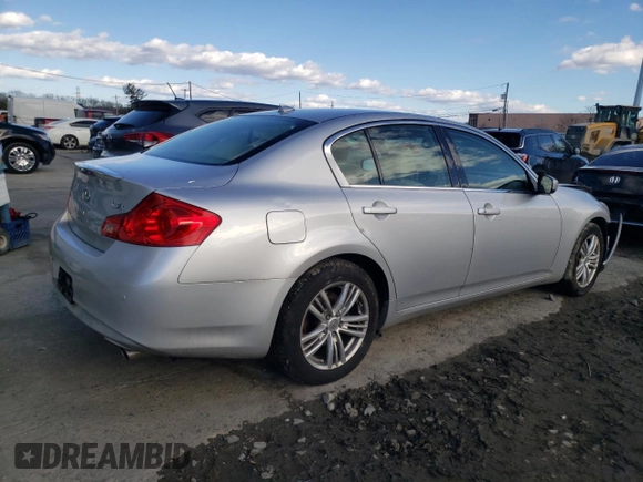 2013 Infiniti G37 x with VIN JN1CV6AR5DM763809, listed as a Copart auction lot 43783605 with 121,752 mi miles and Salvage Title. Bid and sale history available at carsss.com. Image 3.