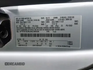 2018 Ford F-150 XL с VIN 1FTFX1E56JKC56536, выставлен на аукционе IAAI как лот 42256820 с пробегом 141 319 миль миль и . История ставок и продаж доступна на DreamBid. Изображение 9.