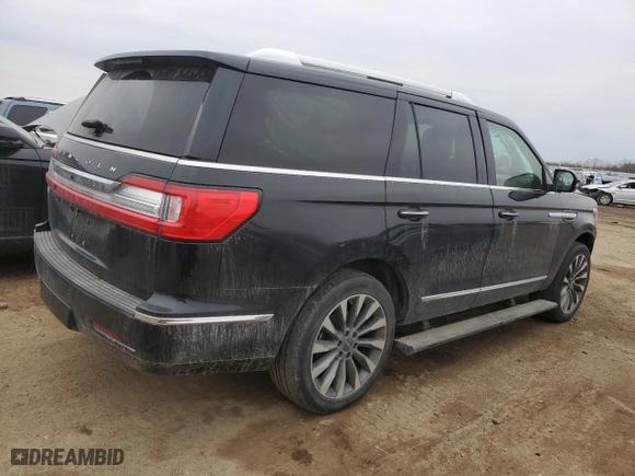 2020 Lincoln Navigator Reserve with VIN 5LMJJ2LT3LEL09707, listed as a Copart auction lot 47657675 with 54,145 mi miles and Salvage Title. Bid and sale history available at carsss.com. Image 3.