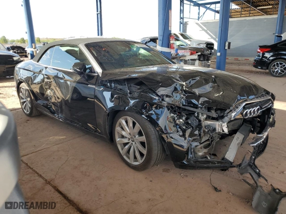 2018 Audi A5 Cabriolet Premium with VIN WAUWNGF59JN006131, listed as a Copart auction lot 76838834 with NaN miles and Salvage Title. Bid and sale history available at carsss.com. Image 4.