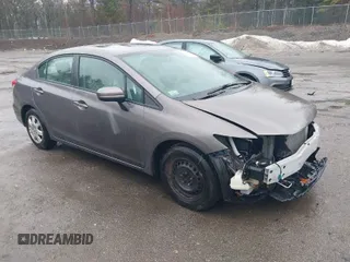 2015 Honda Civic Sedan LX with VIN 19XFB2F59FE230719, listed as a IAAI auction lot 41844595 with 177,963 mi miles. Bid and sale history available at carsss.com. Image 1.