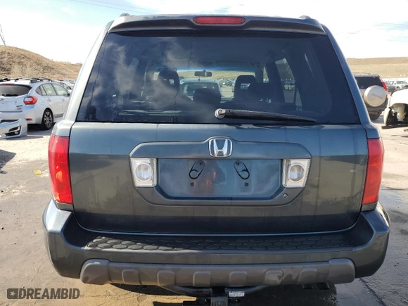 2004 Honda Pilot EX with VIN 2HKYF18404H585637, listed as a Copart auction lot 48829995 with 214,395 mi miles and Salvage Title. Bid and sale history available at carsss.com. Image 6.