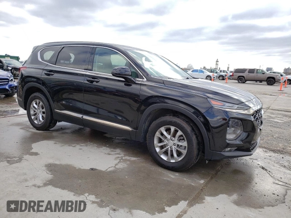 2019 Hyundai Santa Fe SEL with VIN 5NMS33AD6KH019755, listed as a Copart auction lot 36478733 with 67,313 mi miles and . Bid and sale history available at DreamBid. Image 4.
