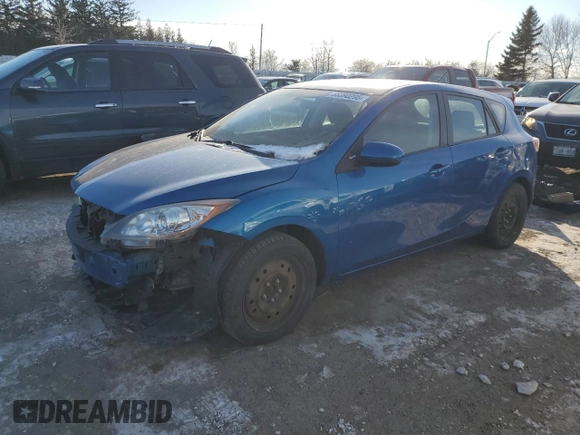2012 Mazda 3 GX with VIN JM1BL1KF7C1521366, listed as a Copart auction lot 88390295 with 127,859 mi miles and Salvage Title. Bid and sale history available at carsss.com. Image 1.
