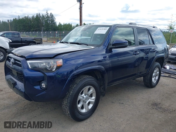 2024 Toyota 4Runner SR5 with VIN JTEMU5JR0R6243619, listed as a IAAI auction lot 42439304 with 24,506 mi miles and . Bid and sale history available at DreamBid. Image 2.