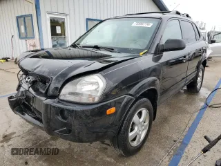 2008 Hyundai Tucson GLS with VIN KM8JM12B58U912894, listed as a Copart auction lot 75886774 with 100,089 mi miles and Salvage Title. Bid and sale history available at carsss.com. Image 1.
