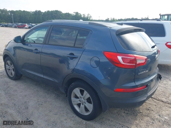 2012 Kia Sportage LX with VIN KNDPB3A27C7320227, listed as a IAAI auction lot 42109588 with 162,043 mi miles. Bid and sale history available at carsss.com. Image 3.